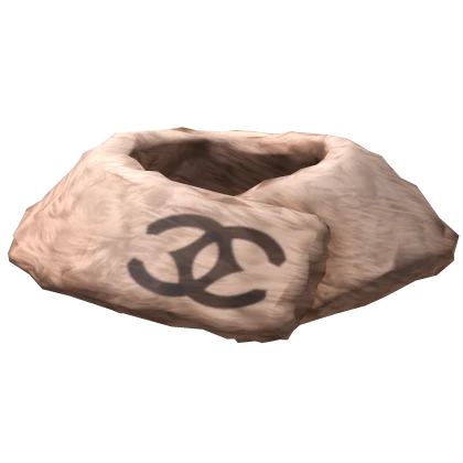 Designer Brown Faux Fur Scarf