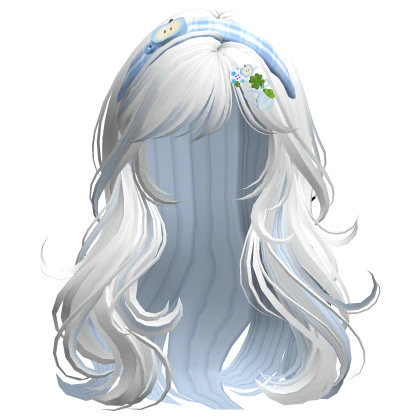 White & Blue Igari Shoujo Pink Apple Girl Waves