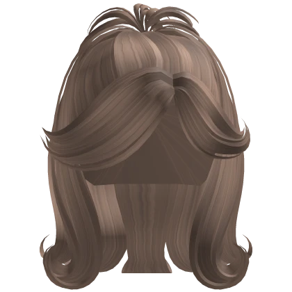 Gyaru Swirly Side Swept Hair (ash brunette)