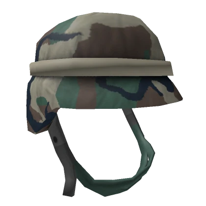 Military Woodland Camo Helmet