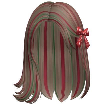 Christmas Holly Milktea Graceful Hair w/ Bow