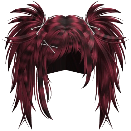 🖤 vkei gyaru horror scene pigtails raccoon red