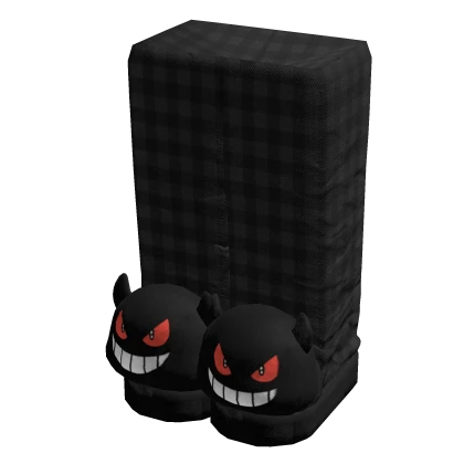  Cute Black Gengar Slippers w Pjs Pants