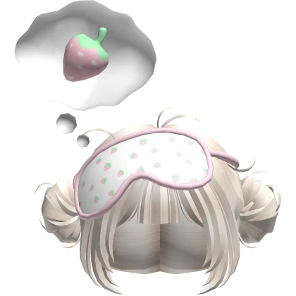 Kawaii Dreamy Pink Strawberry Pigtail Hair 🍓