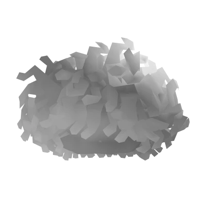 Fluffy White Curly Afro