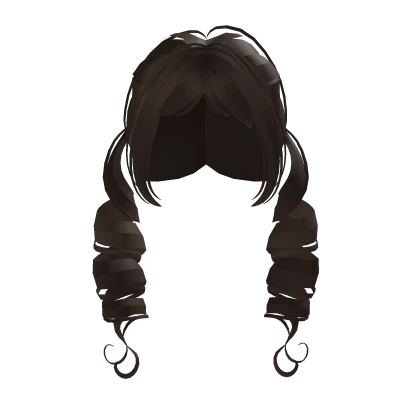 Curly Brown Girl Hair