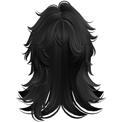 Anime Messy Long Punk Hair (Black2)