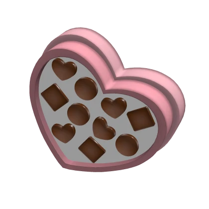 Handheld Heart Chocobox - Pink