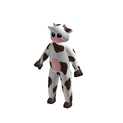 Cute Brown Cow Full Body Suit