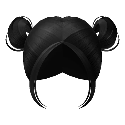 Kawaii High Buns in Black