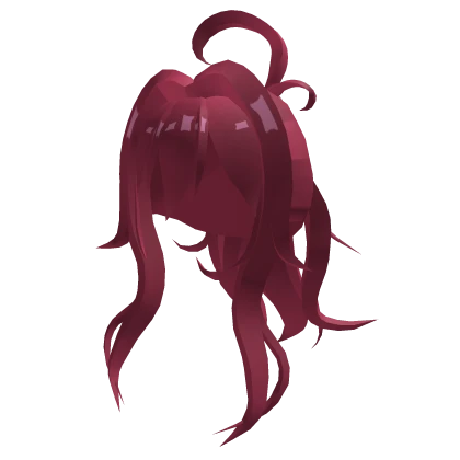 Red Long Ponytail Hair