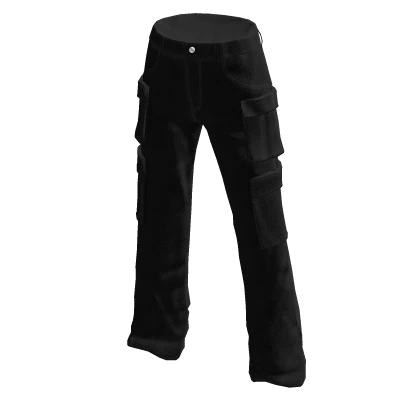 Y2K Black Cargo Jeans