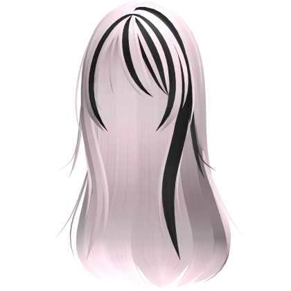 🤍 wispy visual kei horror hair pink & black