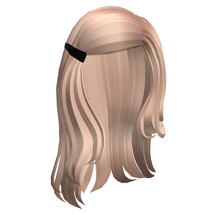 Blonde Retro Popstar Swoop Clipped Long Hair