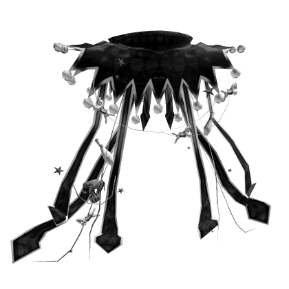 Circus Jesters Capelet Cape With Props Black