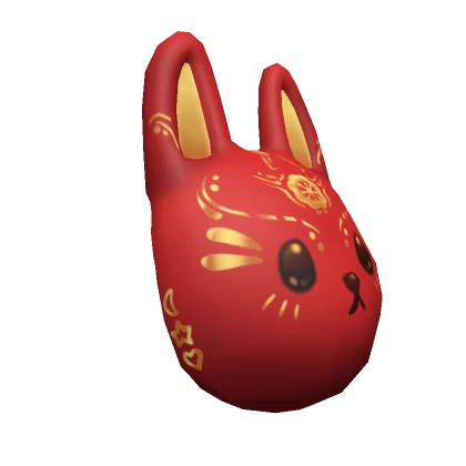 Lunar Bunny Mask (on Side)