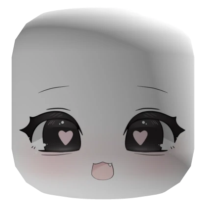 ꒰♡꒱ kawaii happy neko chibi face mask 