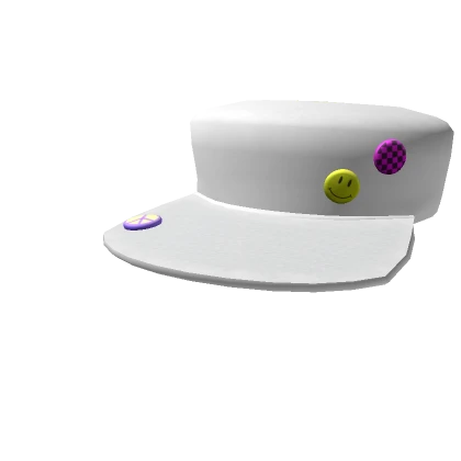 White Cap with Pins