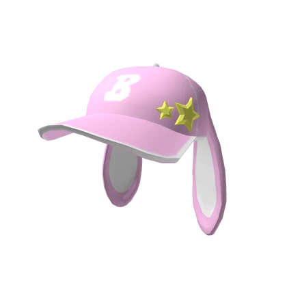 Pink Cute Bunny Cap