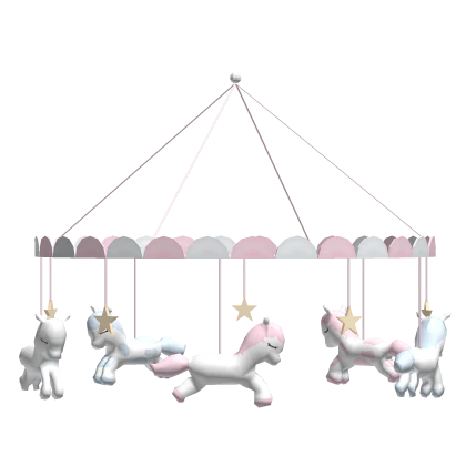 ♡ Kawaii cute pastel toy carousel crib mobile 
