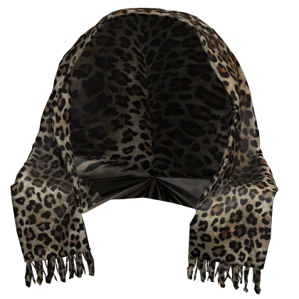 Leopard Print Grunge Scarf