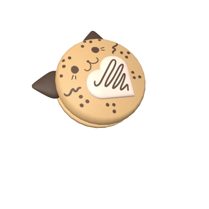 Cookie Cat Macaroon | Eating