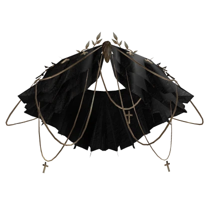 Black Ornate Royal Veil