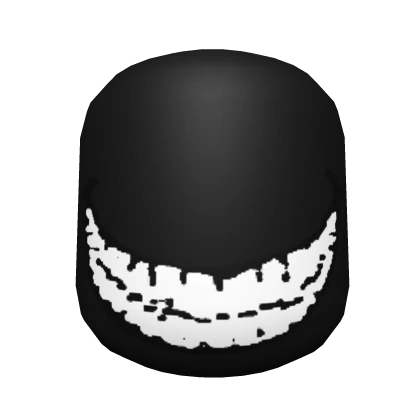 Menacing Smiley Mask Black