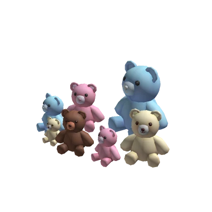 [HUGE] Teddy Bear Family