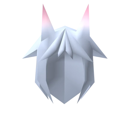 🎁Low poly blue demon hair