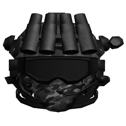 Black Ops Helmet w/ Night Vision Goggles Camo Mask