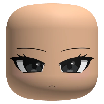 Cute Cat Mouth Anime Girl Face - Light (Re)