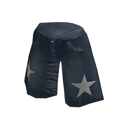 Y2k Star Baggy Shorts - Blue✔️