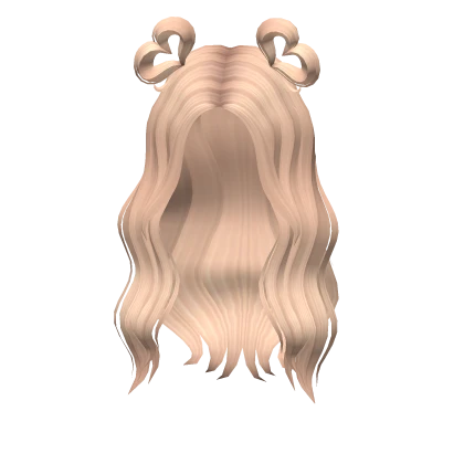 Soft Waves with Heart Buns in Blonde