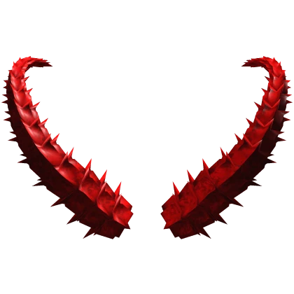 Red Metallic Thorn Horns [PBR]