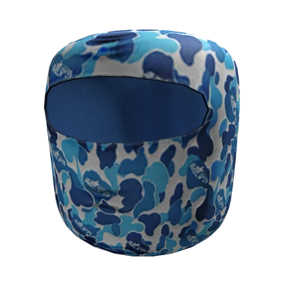 Blue Camo Shiesty Ski Mask