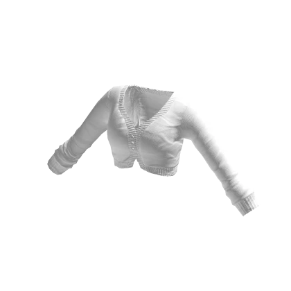 🤍 Cute Cropped Cardigan White