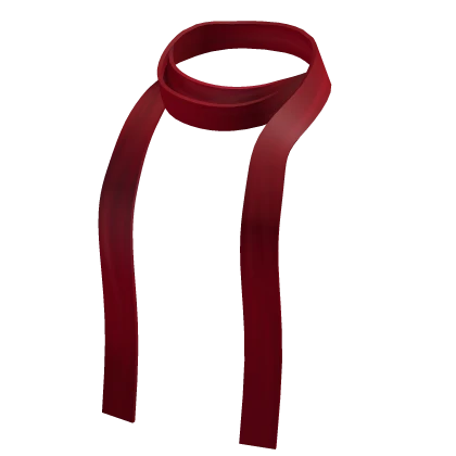 Trendy Skinny Scarf in Bright Red