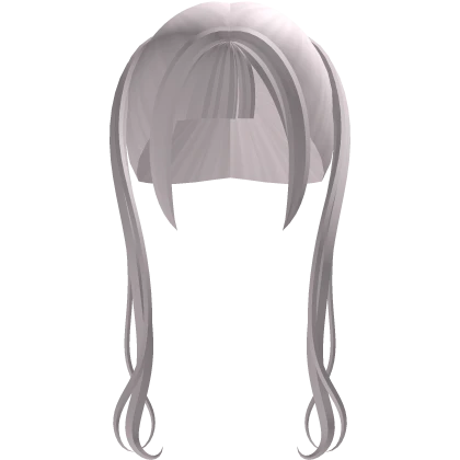 ♡ : sweet wavy pigtails w bangs in pink