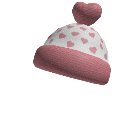 Pink Heart Hat