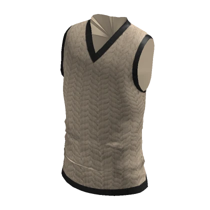 Beige Sweater Vest - Klossette