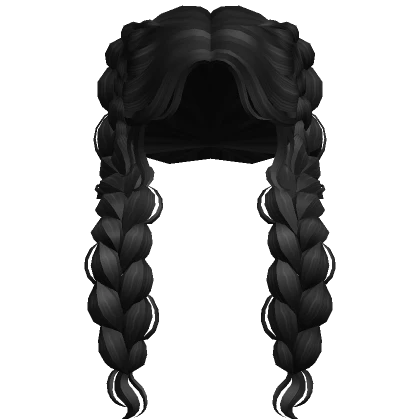 Long Black Mermaid Braids