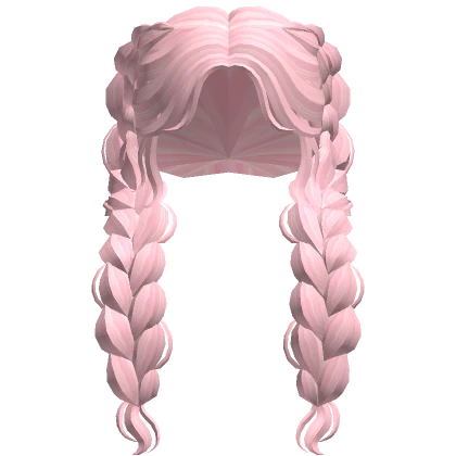 Long Pink Mermaid Braids