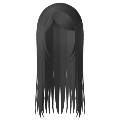 long straight emo y2k hair gray