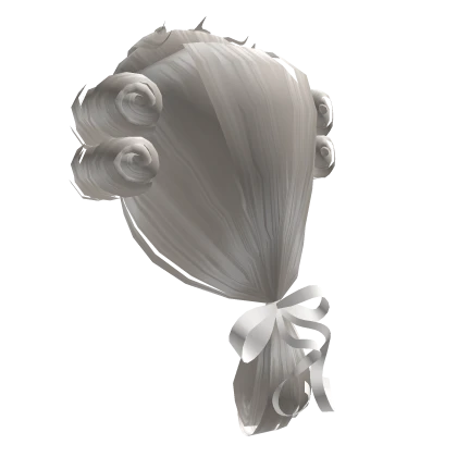 Rococo Powdered Wig in White