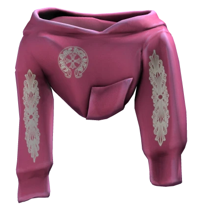 [1.0] Pink Chrome Shoulder Hoodie