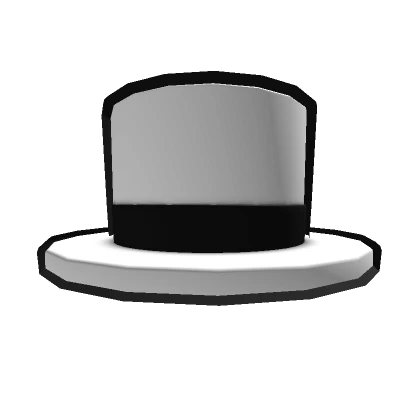 White Black Toon TopHat