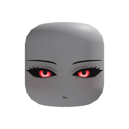 🍀Animated Bored Demon Face (Glowing Red)
