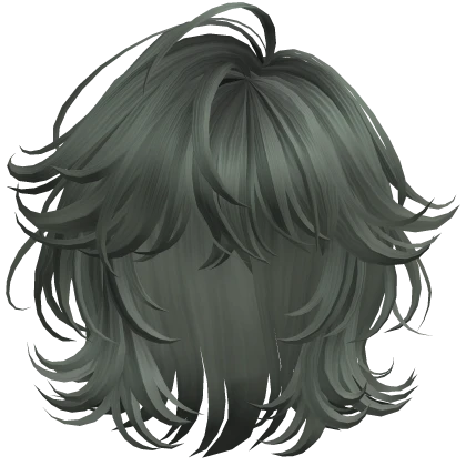 Green Grunge Layered Hair