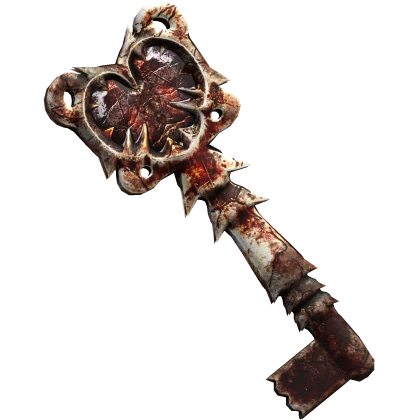 Rusty Goth Heart Key